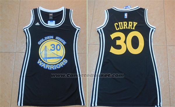 Maglia Donna Golden State Warriors Stephen Curry #30 Nero